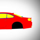 Nissan Silvia S15 Origin Labo Racing Line 1999-2002 - Full Car template | Mask