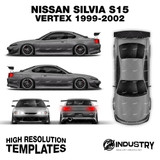 Nissan Silvia S15 Vertex 1999-2002 - Full Car template | Matt
