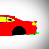 Nissan Silvia S15 Yashio Factory 1999-2002 - Full Car template | Mask