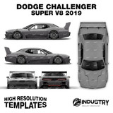 Dodge Challenger Super V8 2019 - Full Car template | Glossy