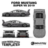 Ford Mustang Super V8 2019 - Full Car template | Glossy