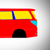 Toyota Alphard 2012 - Full Car template | Mask