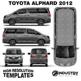 Toyota Alphard 2012 - Full Car template | Glossy