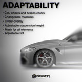 Alfa Romeo Giulia Quadrifoglio 2016-2019 - Side Car template | Adaptability