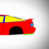 Nissan 180sx 1988-1998 - Side Car template | Mask