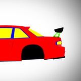 Nissan Silvia S13 Onevia Origin Labo Racing Line 1988-1998 - Side Car template | Mask