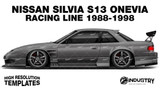 Nissan Silvia S13 Onevia Origin Labo Racing Line 1988-1998 - Side Car template