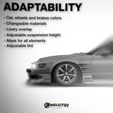 Nissan Silvia S13 Origin Labo Racing Line V1 1988-1998 - Side Car template | Adaptability