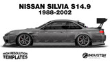 Nissan Silvia S14.9 'James Deane' 1996-2002 - Side Car template | Matt