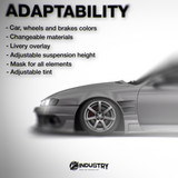 Nissan Silvia S14 Kouki Origin Labo Racing Line 1996-1998 - Side Car template | Adaptability