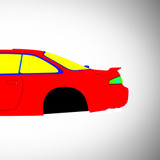 Nissan Silvia S14 Zenki 1993-1996 - Side Car template | Mask