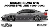 Nissan Silvia S15 Origin Labo Aggressive Line 1999-2002 - Side Car template