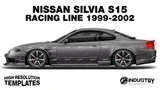 Nissan Silvia S15 Origin Labo Racing Line 1999-2002 - Side Car template | Matt