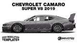 Chevrolet Camaro Super V8 2019 - Side Car template | Glossy