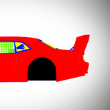 Dodge Challenger Super V8 2019 - Side Car template | Mask