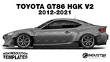 Toyota GT86 HGK V2 2012-2021 - Side Car template