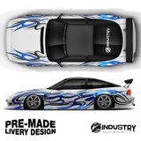 'Frost Flames' - Pre-made Livery Designs | CM Industry - White, No Sponsors