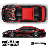 'Inferno Ink' - Pre-made Livery Designs | CM Industry - Red, No Sponsors