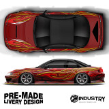 'Electric Mirage' - Pre-made Livery Designs | CM Industry - Red, No Sponsors