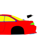 Nissan Silvia S14 Zenki BN Sports V1 1993-1996 - Side Car template | Mask