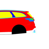 Ford Focus Estate MK3 2010-2014 - Full Car template | Mask