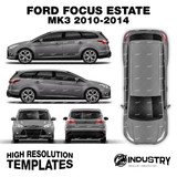 Ford Focus Estate MK3 2010-2014 - Full Car template