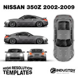 Nissan 350z 2002-2009 - Full Car template | Matt