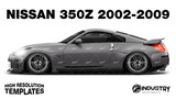 Nissan 350z 2002-2009 - Side Car template | Glossy