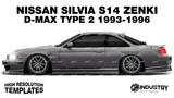 Nissan Silvia S14 Zenki D-Max Type 2 1993-1996 - Side Car template