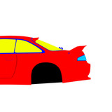 Nissan Silvia S14 Zenki M Sport 1993-1996 - Side Car template | Mask