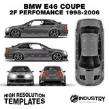 BMW E46 Coupe 2F Perfomance - Full Car template | Matt
