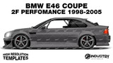 BMW E46 Coupe 2F Perfomance - Side Car template | Matt