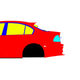 BMW E46 Sedan Drift - Full Car template | Mask