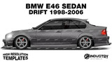 BMW E46 Sedan Drift - Side Car template | Matt