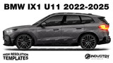 BMW IX1 U11 2022-2025 - Side Car template | Matt