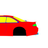 Nissan Silvia S14 Zenki Origin Labo Stream Line 1993-1996 - Full Car template | Mask