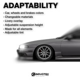 Nissan Silvia S14 Zenki Origin Labo Stream Line 1993-1996 - Side Car template | Adaptability