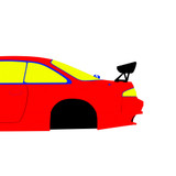 Nissan Silvia S14 Zenki Uras 1993-1996 - Full Car template | Mask