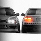 Toyota Chaser 100 Drift 1996-2001 - Full Car template | Front and Rear