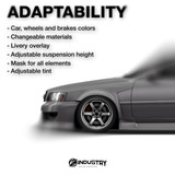 Toyota Chaser 100 Drift 1996-2001 - Side Car template | Adaptability