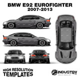 BMW E92 Eurofighter 2007-2013 - Full Car template | Glossy