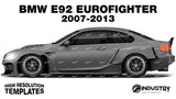 BMW E92 Eurofighter 2007-2013 - Side Car template | Matt