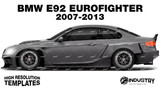 BMW E92 Eurofighter 2007-2013 - Side Car template | Glossy