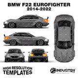 BMW F22 Eurofighter 2007-2013 - Full Car template | Glossy