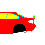 BMW F22 Eurofighter 2007-2013 - Side Car template | Mask
