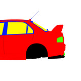 Mitsubishi Lancer Evo IX MR Edition 2006-2007 - Full Car template