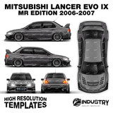 Mitsubishi Lancer Evo IX MR Edition 2006-2007 - Full Car template