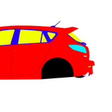 Mazda Mazdaspeed 3 2009-2013 - Full Car template | Mask