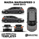 Mazda Mazdaspeed 3 2009-2013 - Full Car template | Glossy