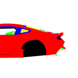 Ford Mustang S650 RTR Drift 2023-2026 - Side Car template | Mask
